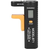 LCD Digital Display Battery Tester with Battery Voltage Detector for AA AAA C D 9V Battery 1.2V-5.0V Portable Pocket Sized Battery Tester