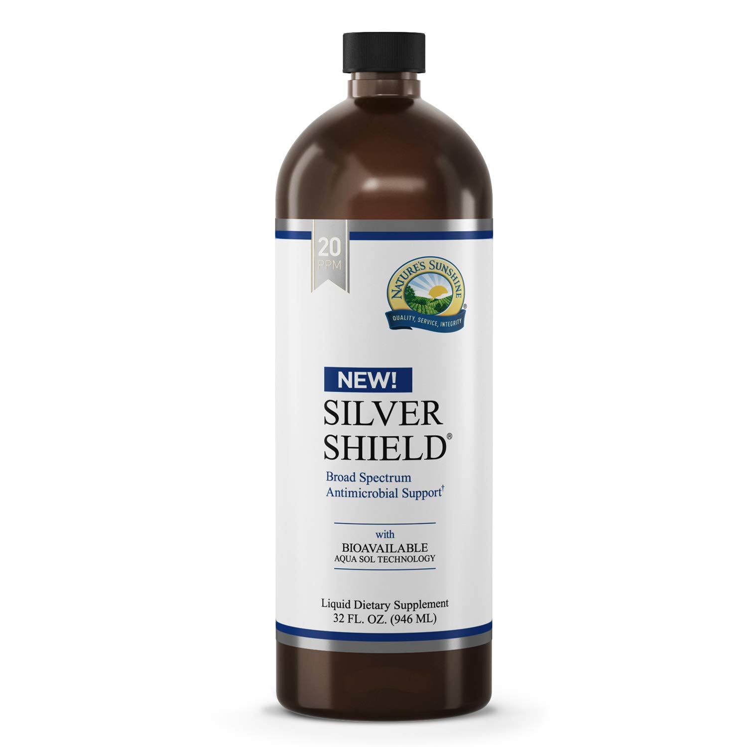 Nature's Sunshine Silver Shield Liquid, 32 Fl Oz