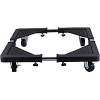 Mobestech Movable Washing Machine Stand Refrigerator Fridge Roller Cart Adjustable Furniture Dolly Stand Easy Moving for…