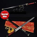 GUREN Real Handmade Chinese Sword Han Jian Damascus