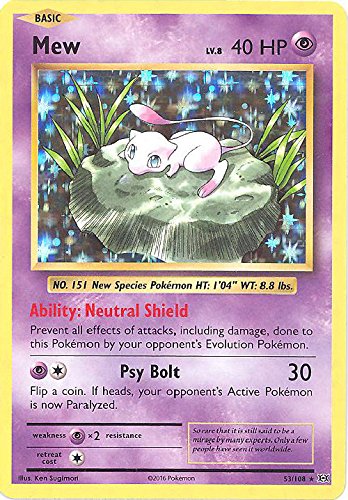 Pokemon - Mew (53/108) - XY Evolutions - Holo