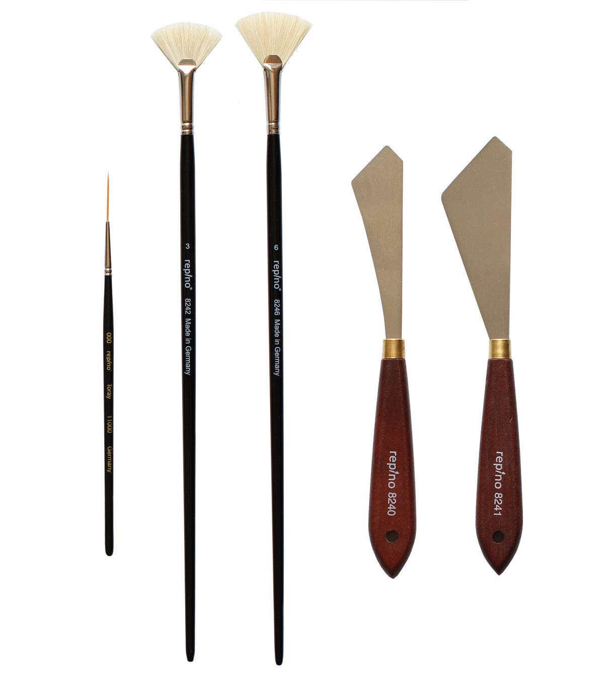 Repino Painting knife painting spatula fan brush liner set artist brush set for oil paints acrylic paints oil acrylic