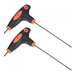 uxcell 2mm Hex Key T-Handle Dual End Wrench