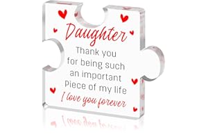 NANOOER Cute Acrylic Desk Decorations - Graduation, Birthday, Adult Daughter Gifts (3.5x3.5 Inch)