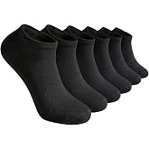 Bulusorganic Ankle Socks, 6 Pairs, 98% Organic Cotton, Compression Fit, Reinforced Toe