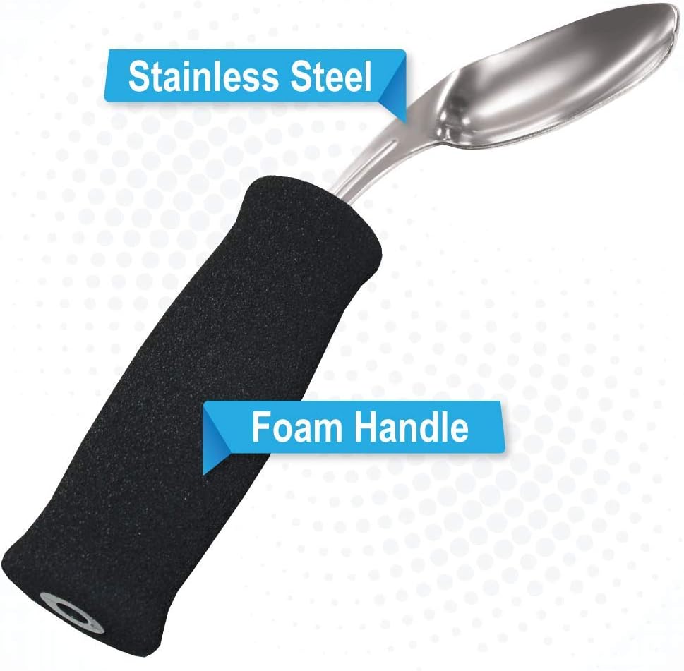 Soft Foam Built-Up Handle Offset Spoon: Health & Personal Care