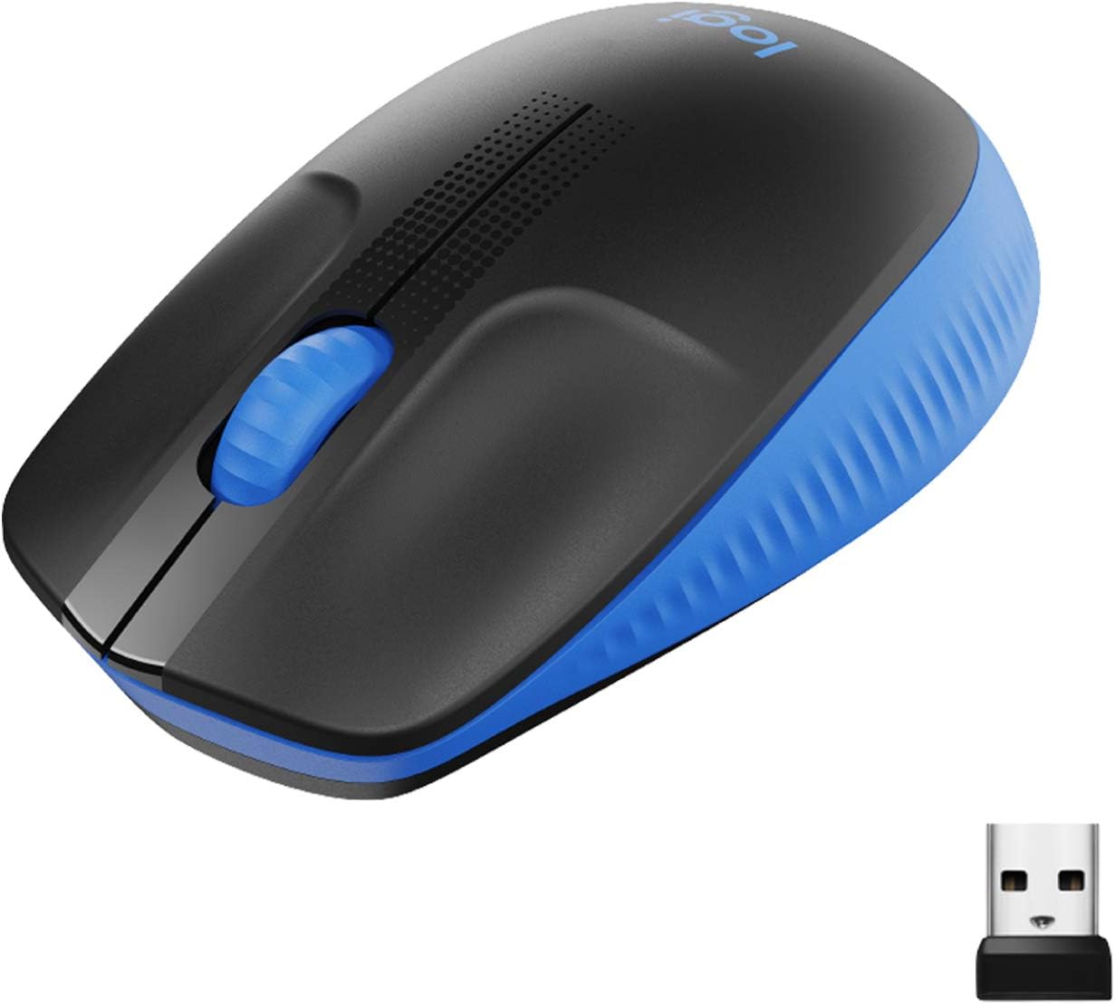 Logitech Wireless Mouse M190, Full Size Ambidextrous Curve Design, 18-Month Battery with Power Saving Mode