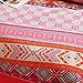 Exclusivo Mezcla 100% Cotton 3-Piece Multicolored Boho Paisley Full/Queen Size (92x88 Inch) Quilt Set as Bedspread/Coverlet/Bed Cover/Comforter- Lightweight, Reversible& Decorative, Pink