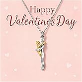 HUASAI Hug Necklace for Women Couple Matching Necklace for Couples Hugging Pendant Necklaces Valentines Day Gifts