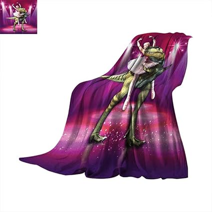 Blankets Animal Weave Pattern Blanket Ballerina Dancing With A