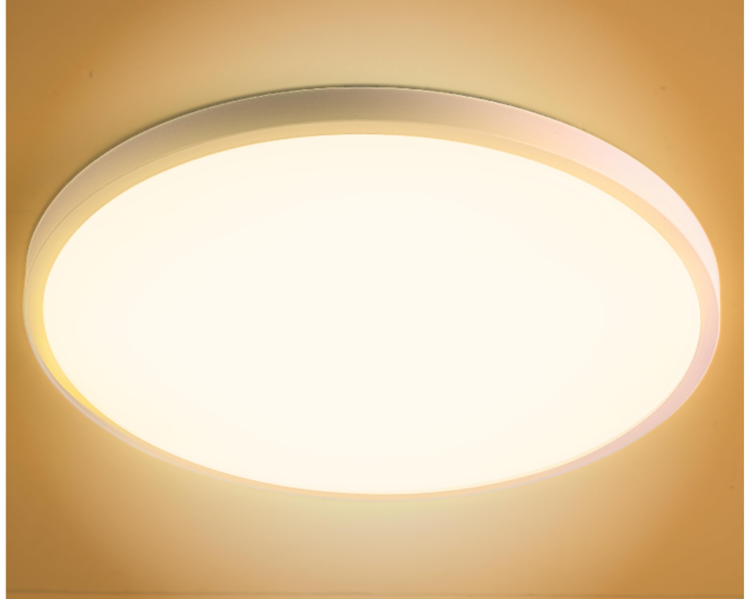 ONEGlobal MASLED 3000K 24W LED Ceiling Lights | 2160lm, 23cm, Warm White, 150W Equivalent | Ideal for Bathroom, Kitchen, Bedroom, Living Room, Office, Garage