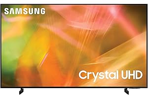 SAMSUNG 43-Inch Class Crystal 4K UHD AU8000 Series HDR, 3 HDMI Ports, Motion Xcelerator, Tap View, PC on TV, Q Symphony, Smart TV with Alexa Built-In (UN43AU8000FXZA, 2021 Model)