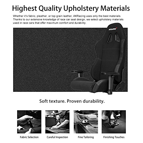 AKRacing Core Series EX-Wide Gaming Chair with High Backrest, Recliner, Swivel, Tilt, Rocker & Seat Height Adjustment Mechanisms, 5/10 Warranty - Black - Thumbnail 3