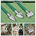 NASUM 10 Pieces Garden Tools Set - Stainless Steel Gardening Tool Case with Trowel Pruner,Rakes, Shovels,Secateurs,Weeding Knife and more,Vegetable Herb Garden Hand Tools,Gifts for Women&Man