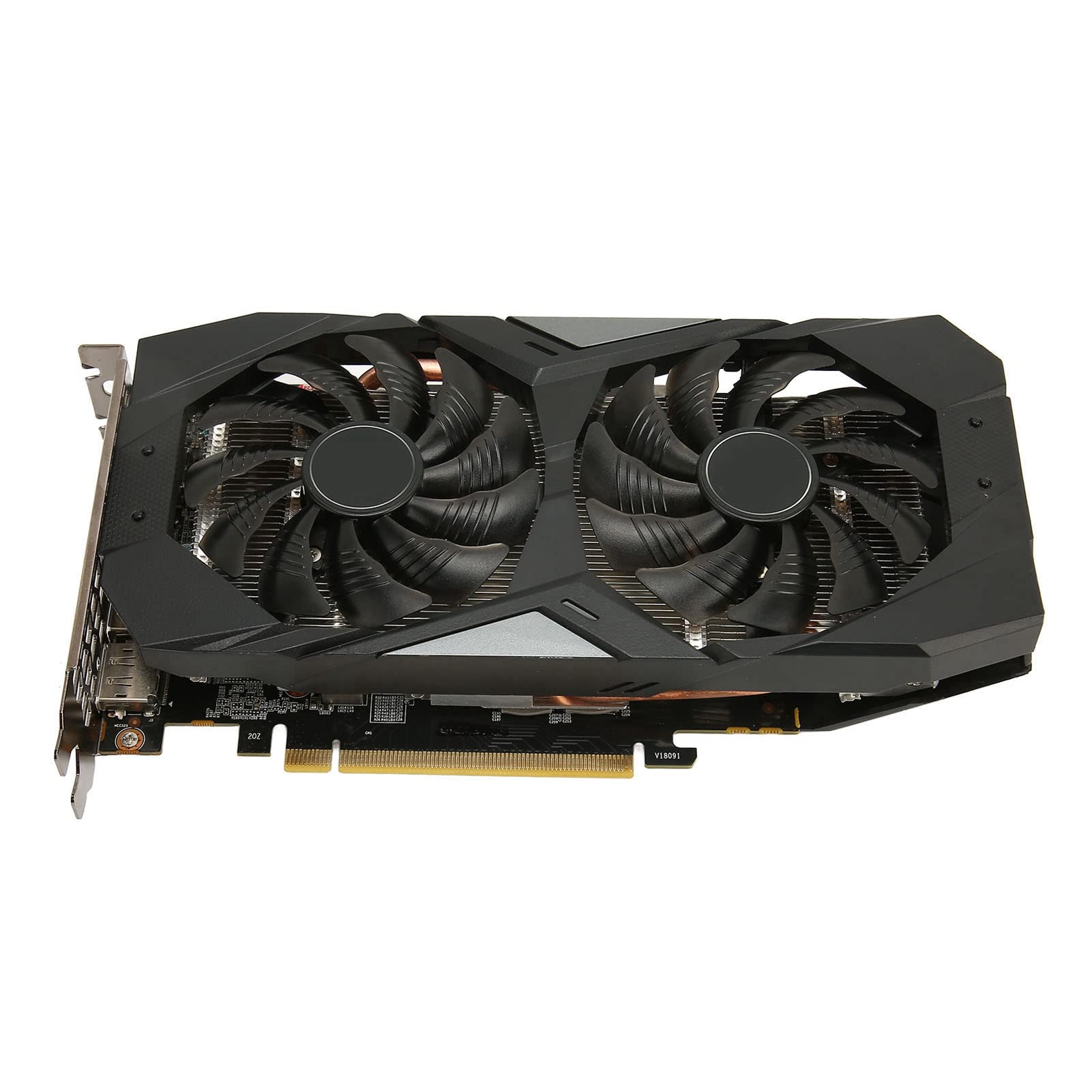 PUSOKEI Scheda Grafica GTX 1660 Ti 6G, Scheda Grafica GDDR6 a 192 Bit, Tecnologia K HDR, Scheda Grafica a Doppia Ventola da Gioco per GTX 1660Ti, Scheda Grafica per Giochi per Computer