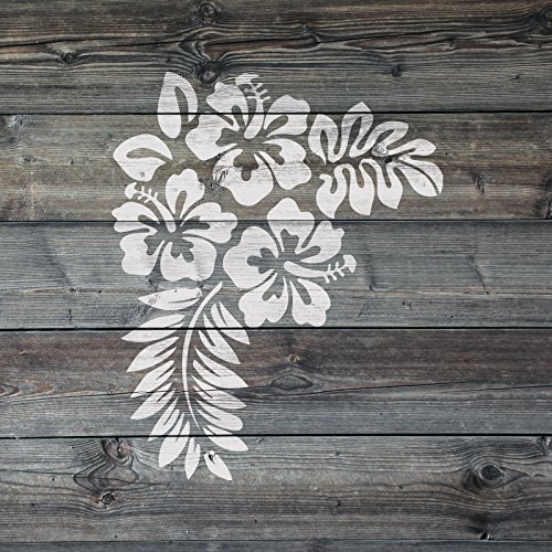 Hibiscus Flower Stencil Template - Reusable Stencil with Multiple Sizes Available