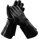 Leather Gauntlet Gloves Medieval Renaissance - SCA LARP Costume Gauntlets Men Women - Genuine Sheep Leather