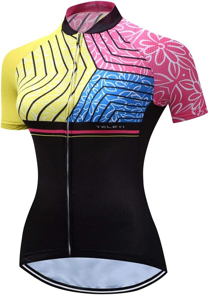 Mountain Bike Jersey Women, Women's Cycling Jersey Biking Shirt Jacket Tops, Comfortable Quick Dry
