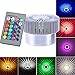 Fullfun Colorful RGB Spiral LED Wall Lamp Light, 360 Degrees, Remote control (B)