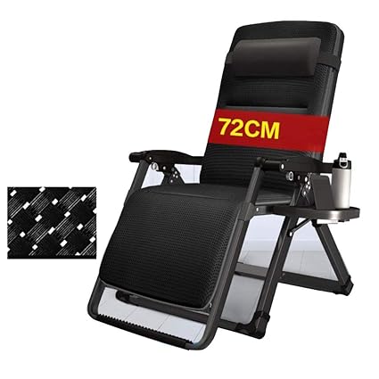 Amazon Com Folding Deck Chair Zero Gravity Balcony With Cup