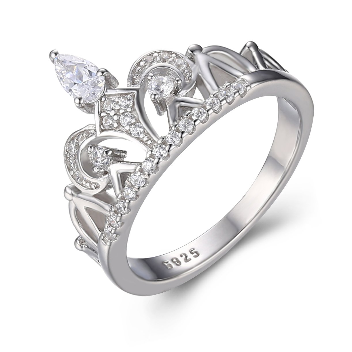AANGG Women's 925 Sterling Silver Ring Diamond Ring Wedding Bands Engagement Gifts