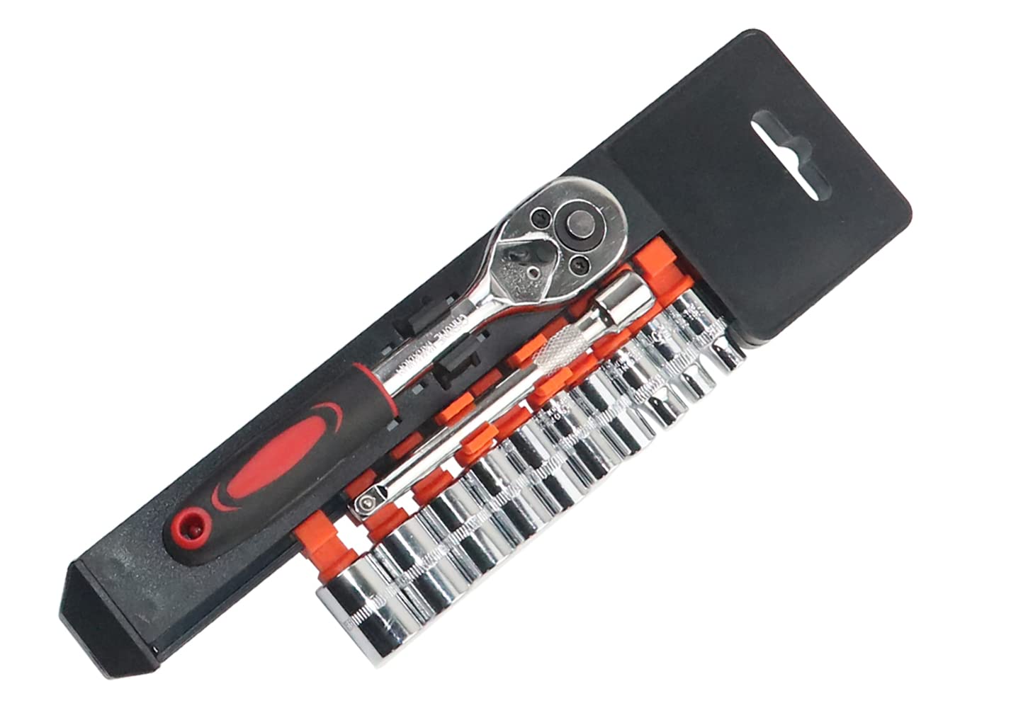 YEBOCIYO Ratchet Wrench Set 12 pcs Socket Wrench Set 1/4" with Ratchet Hexagon Bit Inserts and Adapter Extension Reversible Ratchet CR-V for Craftsmen, Mechanics, Repair