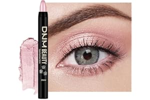 Kaely Cream Eye Shadow Sticks, Blush Pink Shimmer Eyeliner Pencil Eyeshadow Palette Makeup, Eye Highlighter Brightener Stick for Older Women Waterproof Pigmented, sombras para ojos, New-54