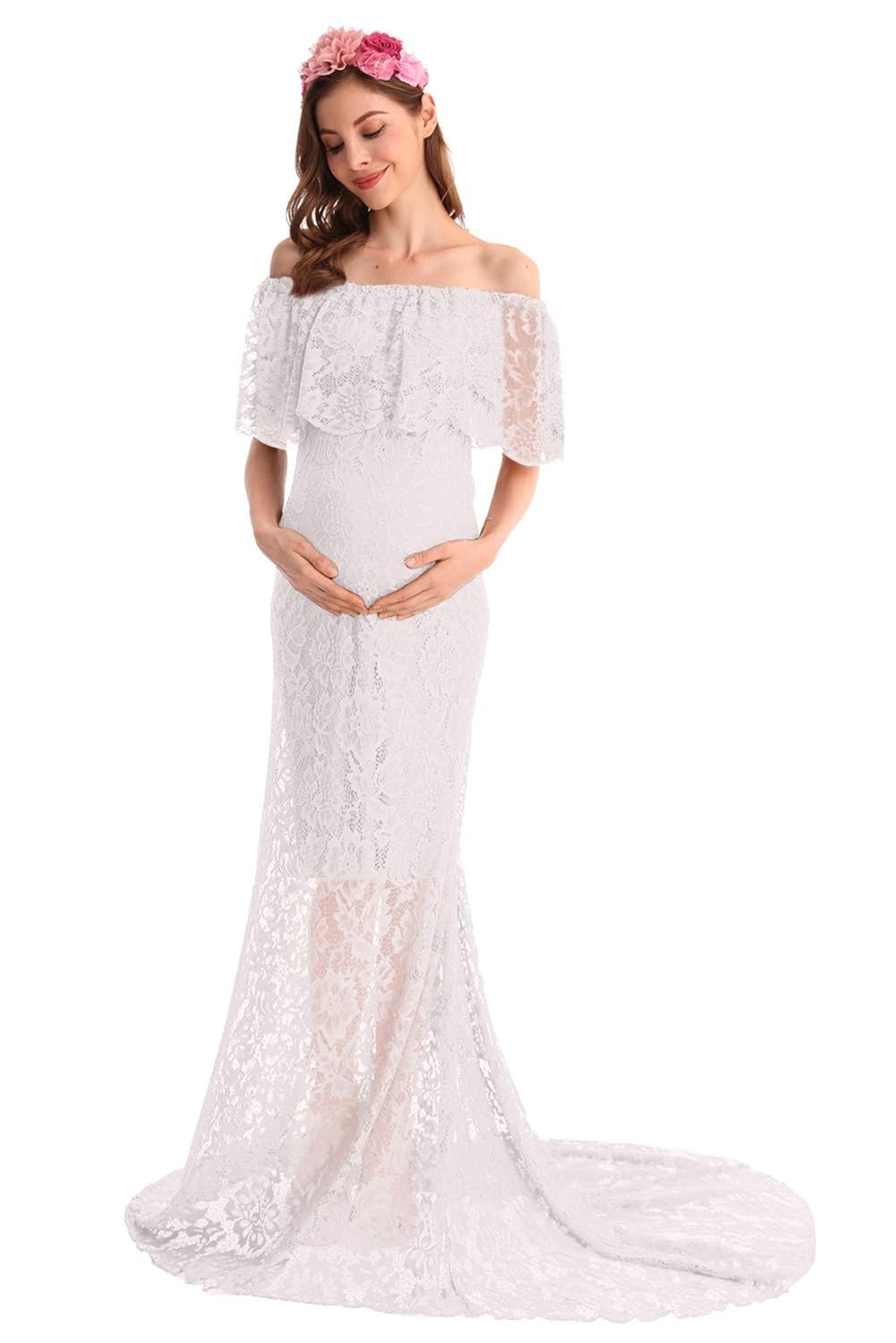 Buy AYMENII Women�s Maternity Photography Off Shoulder