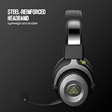 EKSA E900 Wired Gaming Headset 50mm Driver Detachable Mic 3D Audio Sliver view 6