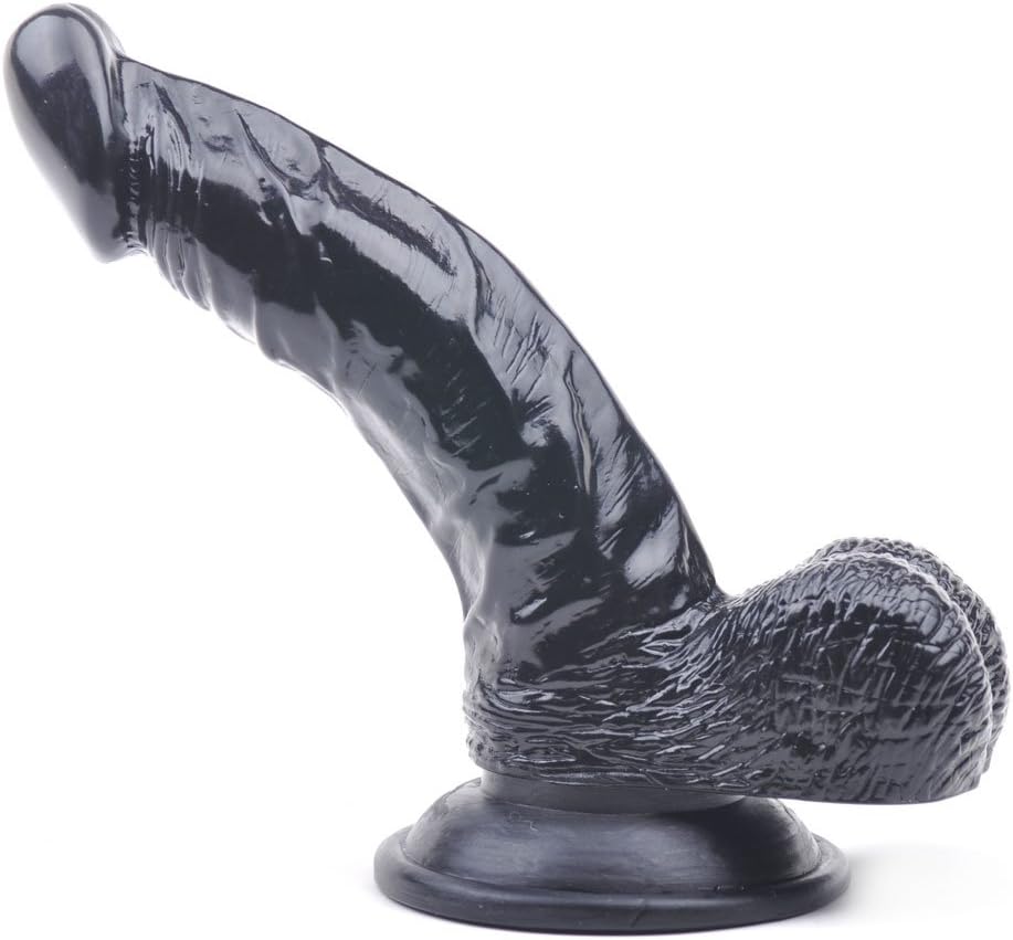 BeHorny Realistic Penis Dildo with Suction Cup Base, Black