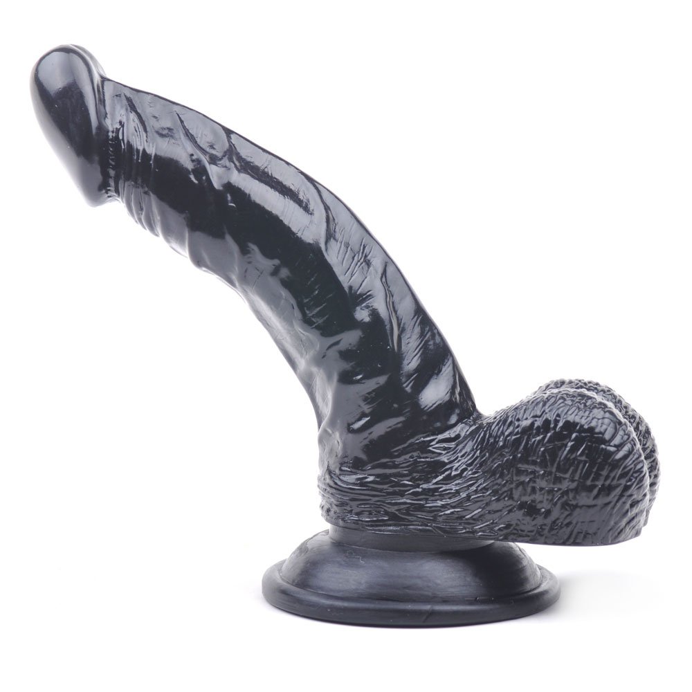 BeHorny Realistic Penis Dildo with Suction Cup Base, Black