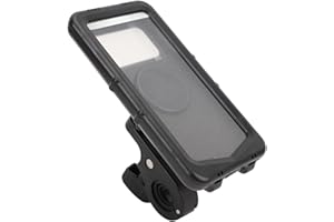 Asixxsix Bike Phone Holder, IPX5 Waterproof Anti Theft Touch Screen Stand 360° Rotation Zero Shaking, Universal Bike Cellphon