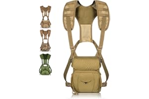 Boundless Performance Binocular Harness Chest Pack - Lightweight Bino Harness with Rangefinder Pouch, Silent Hunting Chest Ri