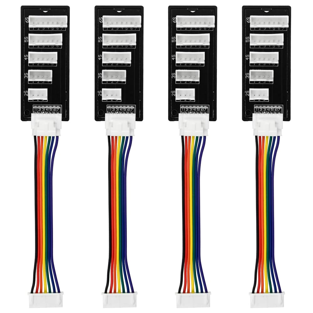 WMYCONGCONG 4 PCS Balance Board 2-6S Lipo Battery Charger Extend Expansion Board Adapter Converter for JST XH Connector Balance Board