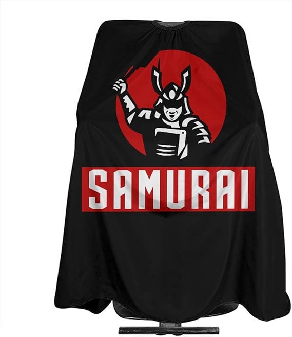 Amazon 散髪ケープ Samurai 侍 日本 子供 大人用 ヘアーエプロン 散髪マント ヘアカット 理髪 エプロン ケープ サロン 防水 美容室用 家庭用 毛染め 140x168cm Greeeeat エコバッグ 買い物バッグ