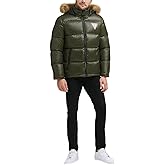 GUESS mens Warm Rain Resistant Puffer