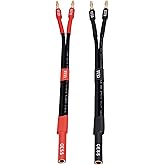 CNCESS CESS-141 Banana Plug Cable Splitter 1-in 2-Out, 2 Pack