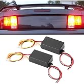 Car Tail LED Light 3-Step Sequential Dynamic Chase Flash Module Boxes Controller for Front Rear Turn Light Retrofit Use 2PCS 12V(black)