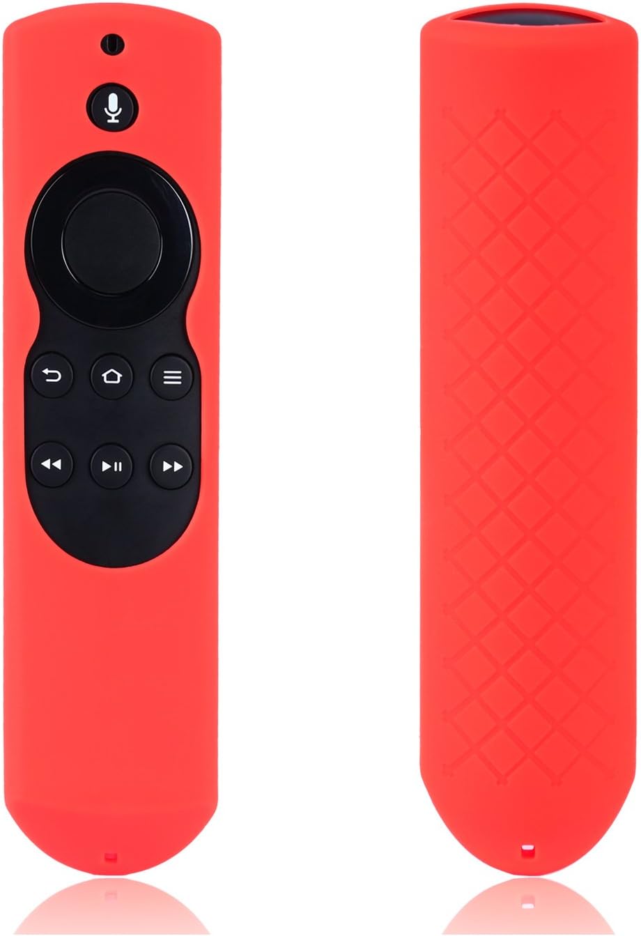 Case for Fire TV or TV Stick Remote,Rukoy Protective Case for 5.9'' Amazon Fire TV or Fire TV Stick Remote with Alexa Voice(Red)