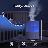 raydrop Humidifier 3.0L Top Fill Quiet Diffuser for Bedroom Large Room view 4