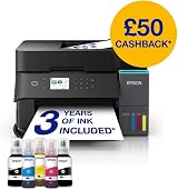 Epson EcoTank ET-3950 Wireless A4 Multifunction Printer with 3 Years Ink view 2