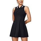 Ewedoos Golf Dresses for Women Athletic Dress with Shorts Underneath and Bra 3 Pockets Tennis Dresses for Workout Active