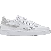 Reebok Women's Club C Revenge Shoes, White/Steely Fog/Silver Metallic, 8