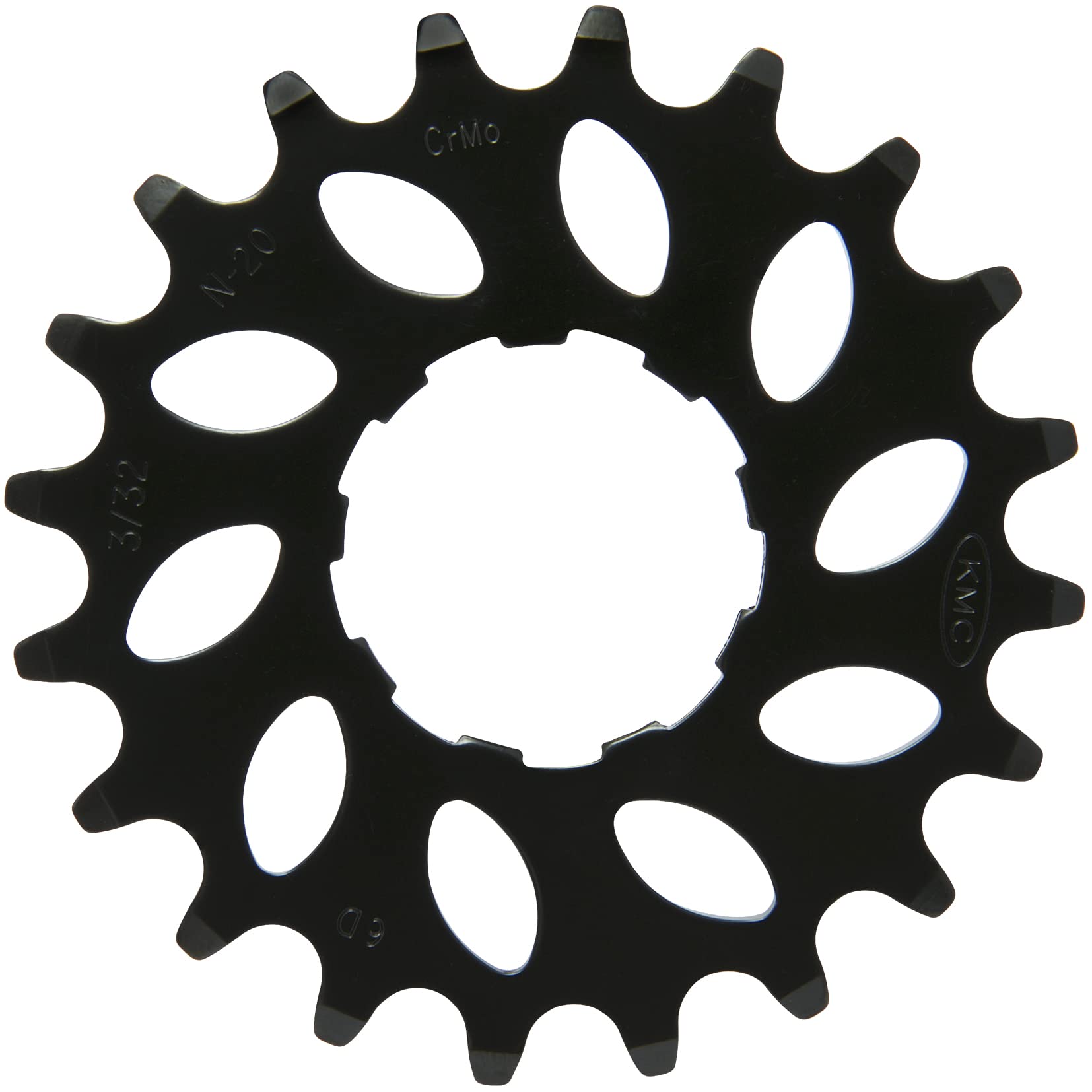 Vebos KMC Unisex's e-Bike Sprocket, Black, 20T