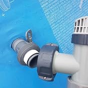 2-teiliger Absperrhahn Für Intex Pool – Ersatz Für Filterpumpe 10747, Inkl. O-Ringe & Stufenscheiben, Kompatibel Mit 1500-4000 GPH Pumpen