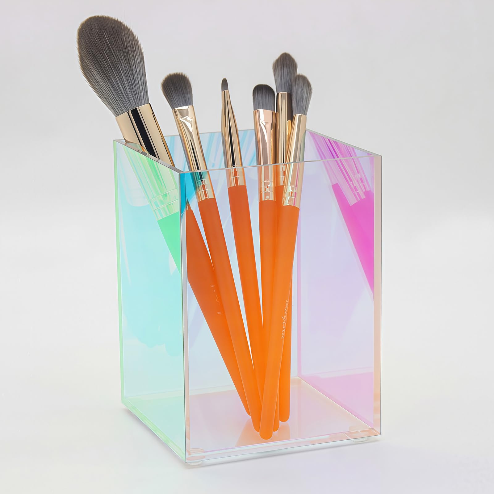 SLHEQING Makeup Organiser, Makeup Brush Holder Acrylic Cosmetic Make up Storage Dressing Table Organiser for Brushes, Eyeliner, Pen, Lipstick and More