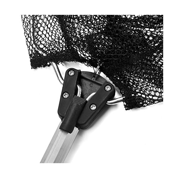 Eyourlife-Folding-Landing-Net-Fishing-Telescoping-Landing-Net-Aluminum-Landing-Net-Super-Precision-Mesh-Design-Professional-Fishing-Landing-Net-Black