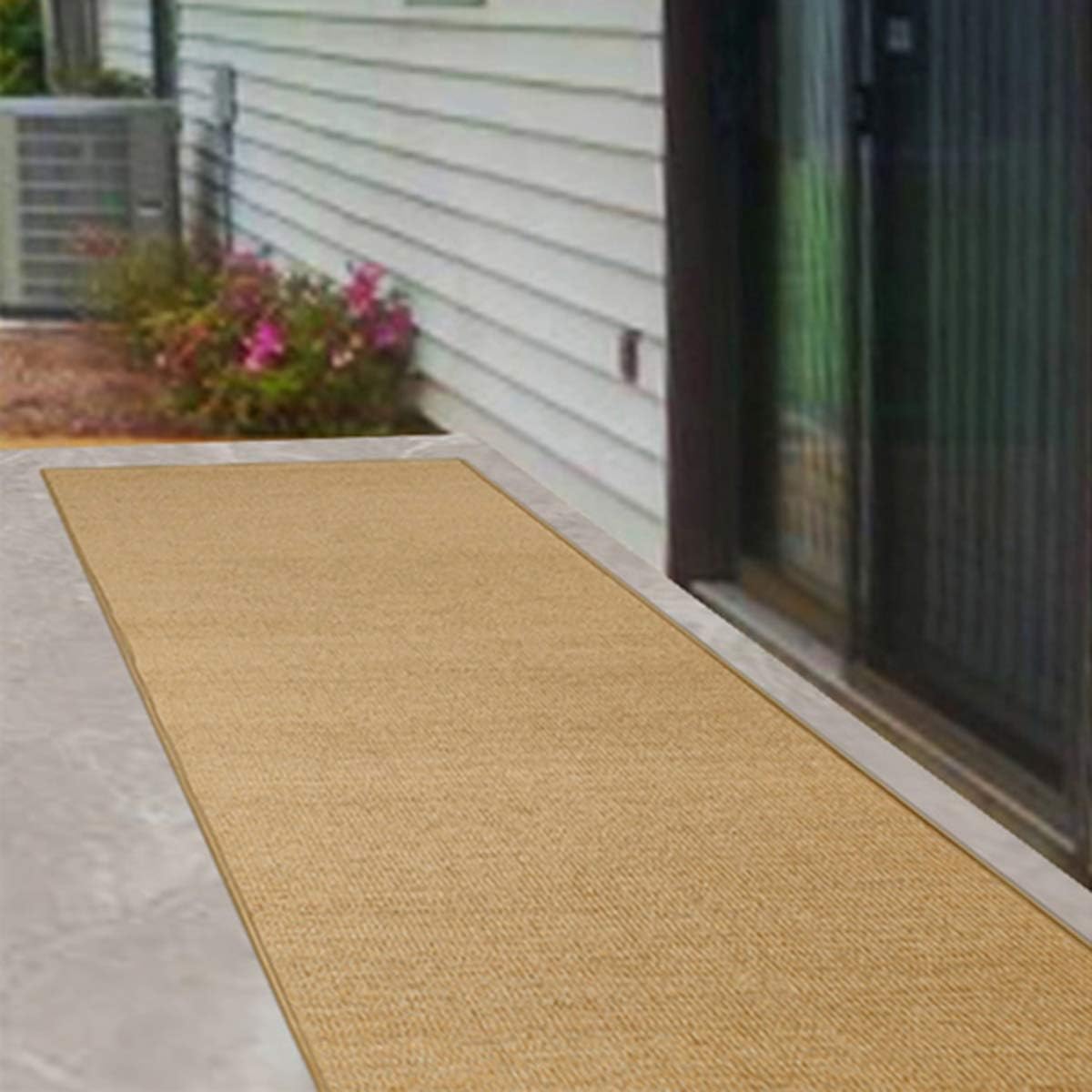 tonchean 100% Natural Sisal Rug 2.7x10 FT Area Rugs Fiber Handmade Woven Carpet Pad Non Slip Carpet with Overlocking: Kitchen & Dining