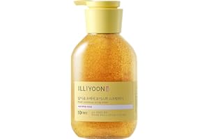 ILLIYOON Fresh Moisture Body Scrub Wash 400ml(13.53 Fl Oz) Vitamin C, walnut shell and soft grape seed powder, Exfoliating Scrub for Silky Smooth Skin