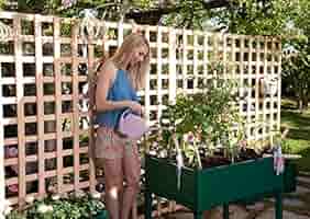 Huerto urbano GREENLAND 90x60x75 cm. Para terraza/jardín. Color ...